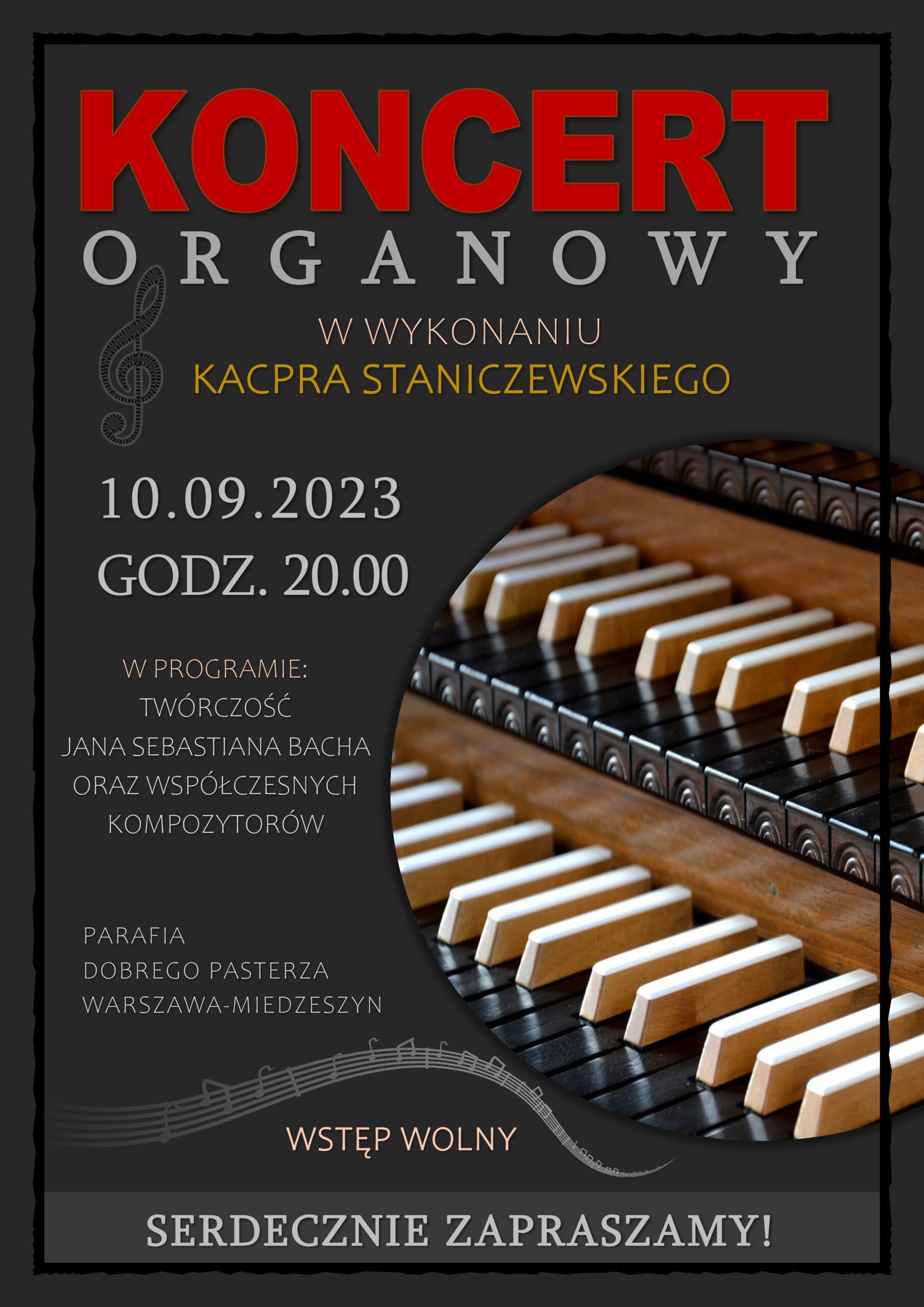 Koncert Organowy 10.09.2023 r.