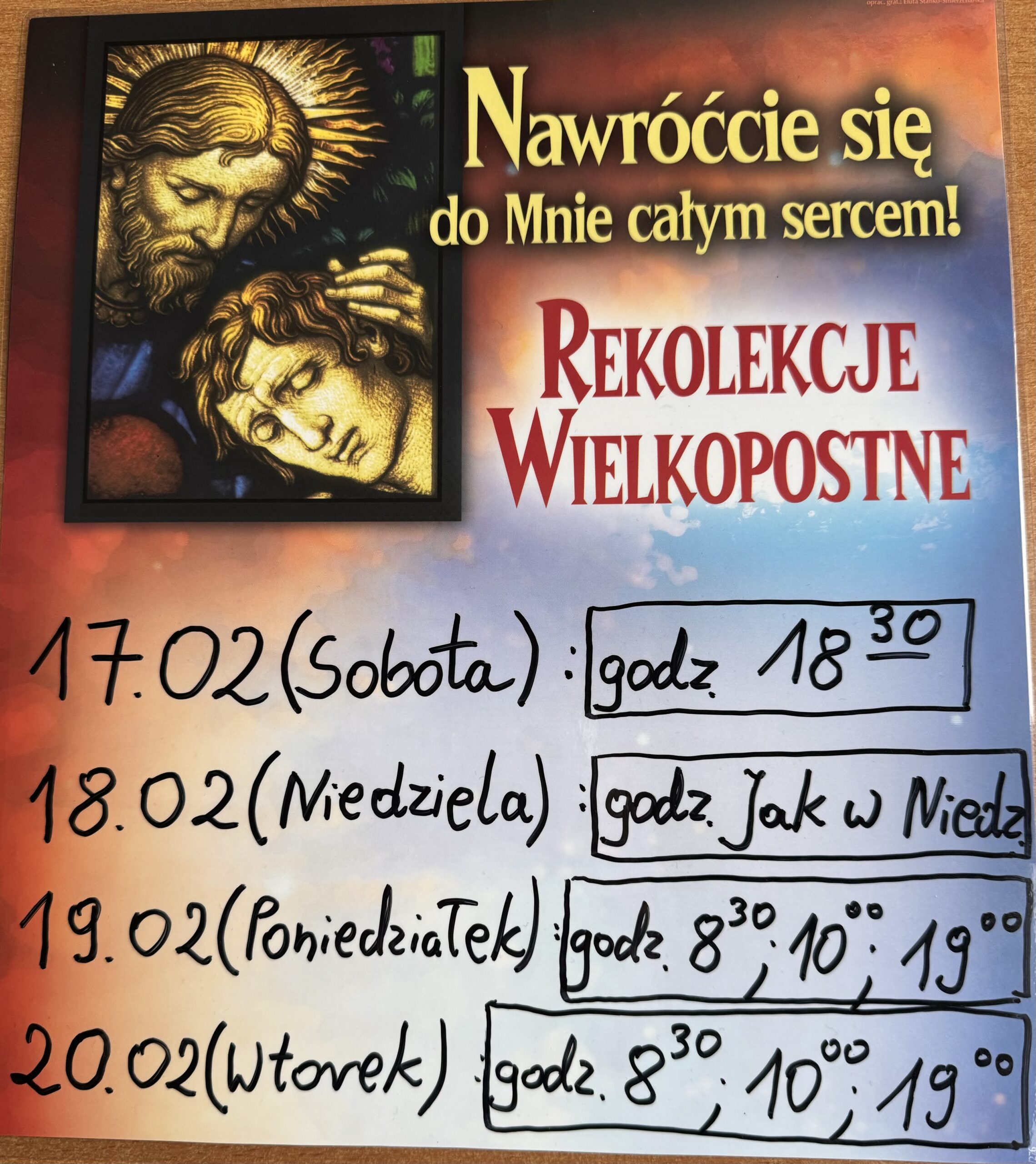 Zapraszamy na Rekolekcje Wielkopostne